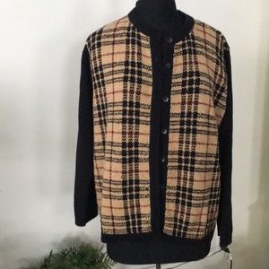 Liz Claiborne plaid Sweater Sz XL